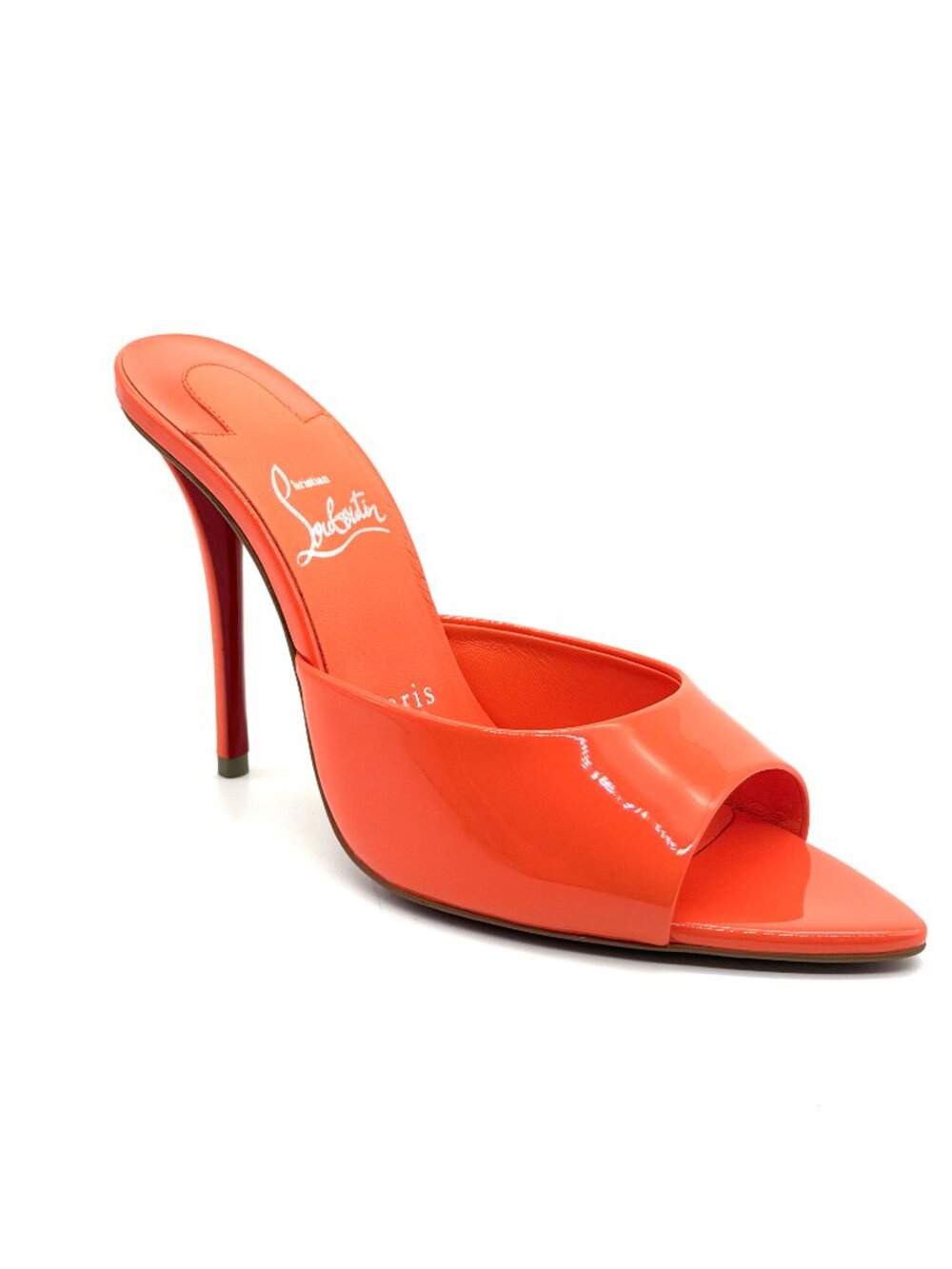 Christian Louboutin MISS Z MULE 100 Patent Leather Sandals Heels Caruzo - Picture 10 of 16